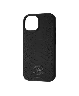 Чехол кожаный POLO Knight (Leather) iPhone 15 black