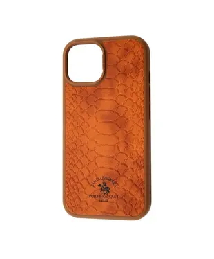 Чехол кожаный POLO Knight (Leather) iPhone 15 brown