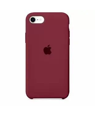 Чехол Apple iPhone 8/ SE 2020/ SE 2022 Silicone cases without cover charging socket Plum