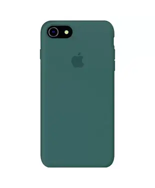 Чехол Apple iPhone 8/ SE 2020/ SE 2022 Silicone cases without cover charging socket Pine Needle Green