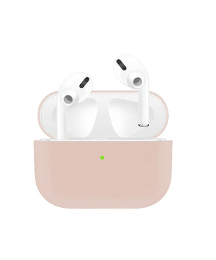 Чехол Silicone Case Full for AirPods Pro pink sand, Колір: Рожевий, Оригінальна назва кольору: Pink Sand