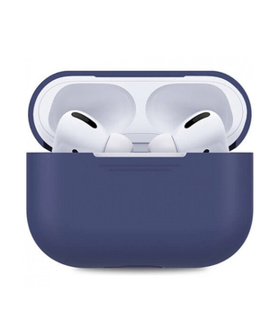 Чехол Silicone Case Full for AirPods Pro midnight blue, Колір: Синій, Оригінальна назва кольору: Midnight blue