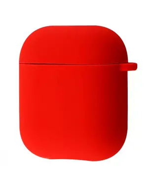 Чехол Silicone Case Full for AirPods 1/2 red, Цвет: Красный, Оригинальное название цвета: Red