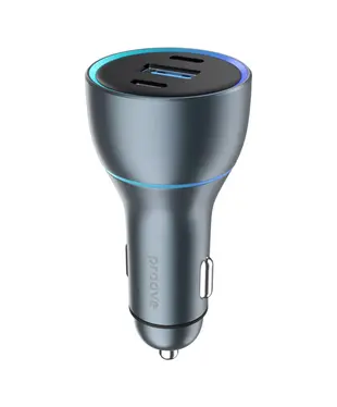 АЗУ Proove Super Charge 130W (2 Type-C + USB) metal gray (ACSC13120004)