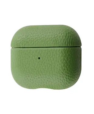 Чехол Leather Case AirPods 3 olive, Колір: Зелений, Оригінальна назва кольору: Olive