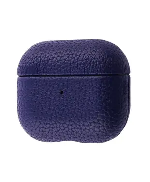 Чехол Leather Case AirPods 3 midnight blue, Колір: Синій, Оригінальна назва кольору: Midnight blue