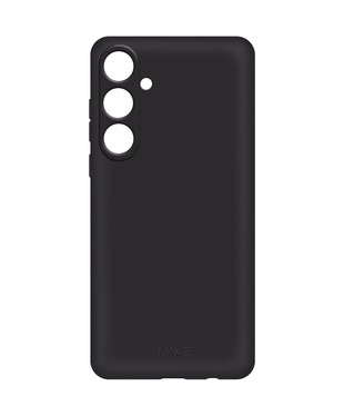 Чехол силиконовый MAKE Samsung Galaxy S24 FE S721 чорний Skin Black