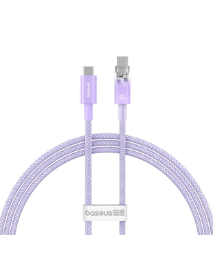 Кабель Baseus Gem Fast-Charging Data Cable USB-C to USB-C 100W 2m Nebula Purple (P10373000511-01)