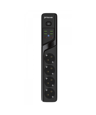 Сетевой фильтр Proove Power Strip P-04 4 р + 4 USB + 2 Type-C 2м black (PSP442420001)
