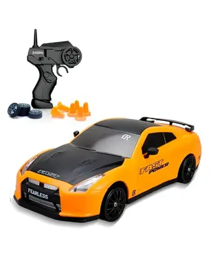 Машинка для дрифту на радіокеруванні Nissan GT-R (1:24) (yellow)