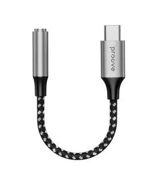 Перехідник AUX Proove SoundMesh Type-C to 3.5mm (gray) (ACSM00005201)
