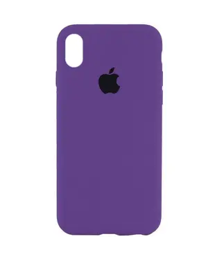 Чохол Apple iPhone X/ XS Silicone cases full cover Blackcurrant