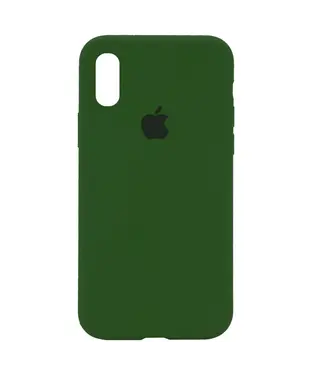 Чохол Apple iPhone X/ XS Silicone cases full cover Pine Green