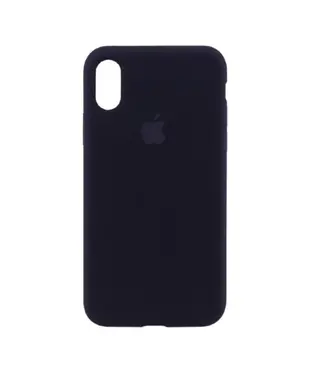 Чохол Apple iPhone X/ XS Silicone cases without cover charging socket Black