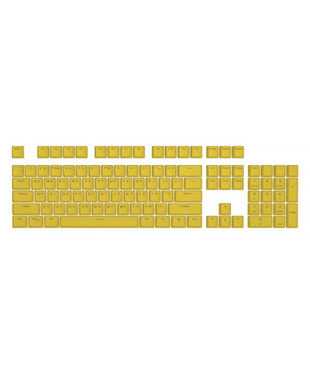 Набор кейкапов HATOR First Ukrainian PBT keycaps UKR/ENG/rU (HTS-139) Yellow 108шт.жёлтые, укр./англ./ру