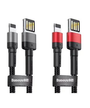 Кабель Baseus Cafule Lightning Special Edition 2.4A (1m) (Gray) CALKLF-GG1