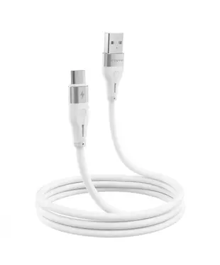 Кабель Proove Soft Silicone Type-C 2.4A (1m) White