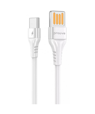 Кабель Proove Double Way Silicone Type-C 2.4A (1m) White (CCDS20001202)