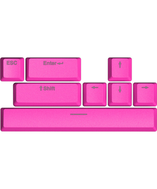 HATOR Knockout Pink PBT keycaps - ESC/SPACE/ENTER/R.SHIFT/ARROWS (HTS-711)