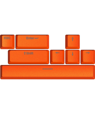 HATOR Orange PBT keycaps - ESC/SPACE/ENTER/R.SHIFT/ARROWS (HTS-712)