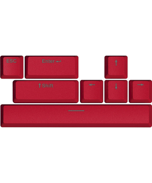 HATOR Racing Red PBT keycaps - ESC/SPACE/ENTER/R.SHIFT/ARROWS (HTS-713)