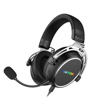 Игровая гарнитура HATOR HYPERGANG 3 Hi-Res (ESH50) USB7.1 black, BT phone calls