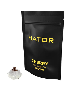 Набор переключателей для клавиатуры (свитчи) HATOR Hotswap Switch Cherry MX Brown (HTS-124)