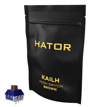 Набор переключателей для клавиатуры (свитчи) HATOR Hotswap Switch Kailh Hush Brown (HTS-106)