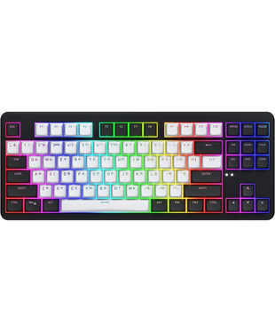 Клавиатура механическая HATOR Rockfall 3 Mecha TKL wireless orange (HTK850UA) black, QMK/VIA