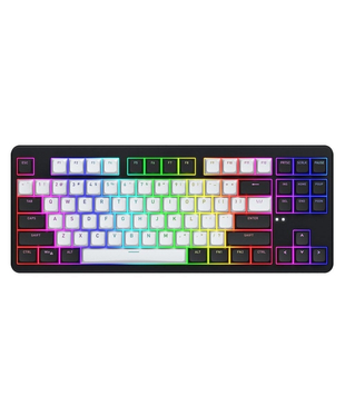Клавиатура механическая HATOR Rockfall 3 Mecha TKL wireless orange (HTK850) black, US layout, QMK/VIA