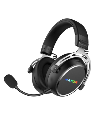 Игровая гарнитура HATOR HYPERGANG 3 Hi-Res (ESH55) wireless black, SyncHUB connection
