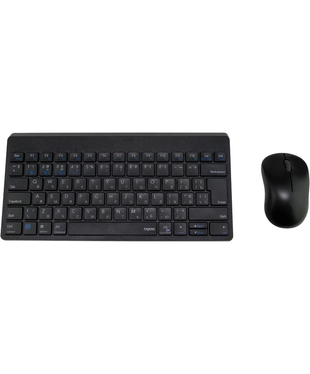 Комплект (клавиатура, мышь) RAPOO 8000M wireless multi-mode, черный