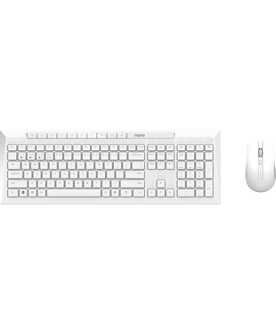 Комплект (клавиатура, мышь) RAPOO 8210M wireless, белый