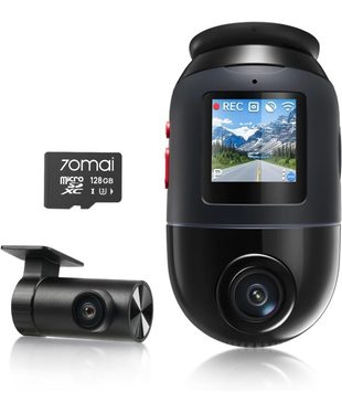 Відеореєстратор 70mai Dash Cam X800-2 Omni 128GB Black +RC14 Rear Camera Set