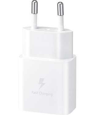 Мережевий зарядний пристрій Samsung 15W Power Adapter with Type-C to Type-C cable White (EP-T1510XWEGEU)