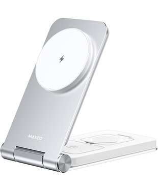 Бездротовий зарядний пристрій Maxco 3in1 15W Folding Wireless Charger (MW08)