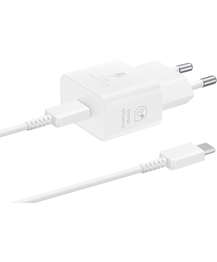 Мережевий зарядний пристрій Samsung 25W Power Adapter (with C to C Cable) White (EP-T2510XWEGEU)