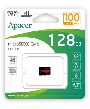Карта пам'яті Apacer microSDXC UHS-I 128GB R100