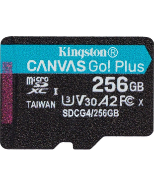 Карта пам'яті Kingston microSDXC 256GB Canvas Go Plus Gen4