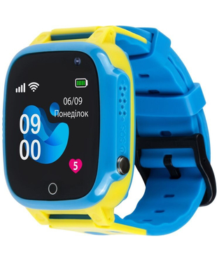 Дитячий годинник AmiGo GLORY GO008 GPS WiFi Blue-Yellow