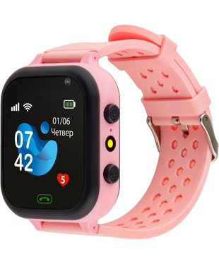 Дитячий годинник AmiGo GO009 Camera+LED WIFI Pink
