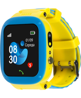 Дитячий годинник AmiGo GLORY GO004 Camera+LED Blue-Yellow