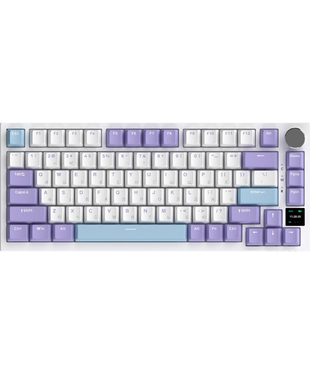 Бездротова механічна клавіатура Ajazz AK820 PRO 75% Flying Fish Switch White RGB (AK820PRO-FF-PWB)