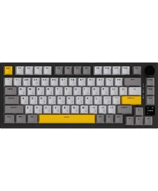 Бездротова механічна клавіатура Ajazz AK820 PRO 75% Gift Switch Black RGB (AK820PRO-G-BGY)