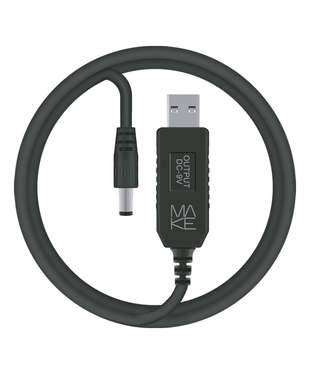 MAKE Кабель USB to DC 9/12V 1м Black