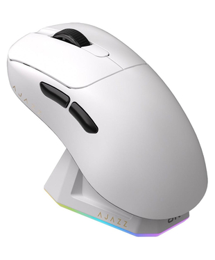 Ігрова бездротова миша Ajazz AJ179PRO -3 Mod-White-3395-8K Charging Dock