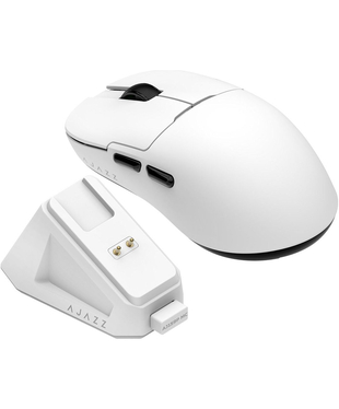 Ігрова бездротова миша Ajazz AJ159P MC -3 Mod-White-3311 Charging Dock
