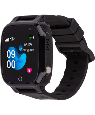 Смарт-годинник для дітей AmiGo GO008 MILKY GPS WIFI Black