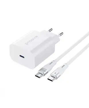 Мережевий зарядний пристрій Proove Rapid 30W (Type-C) + кабель Type-C to Type-C (WCRP30012202)