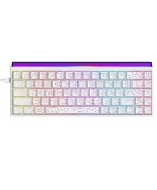 Дротова механічна клавіатура Ajazz NK68 Red switches Side contour White (NK68-R-S-W)